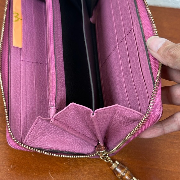 Gucci Diamante Bamboo Zippy Wallet - Picture 10 of 12